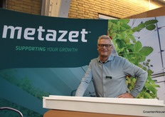 Fred Odenkirchen bemandde de stand van Metazet op de Aardbeiendag