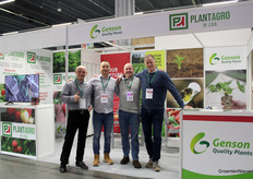 Partners in Polen: Genson Quality Plants en PlantAgro. Miroslaw Palczowski, Andrzej Selwa (PlantAgro) en John Gordon en Martin van Koppen (Genson)