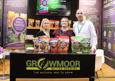 Danielle Nixon, Sophie Gregson en Brian McCuskey, Growmoor better growing, promoten hun Boost lijn