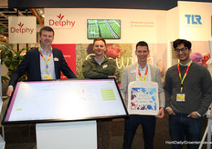 Delphy, Control Union en TLR deelden een stand met als slogan: Growing your future. Hier op de foto een deel van het Delphy-beursteam.