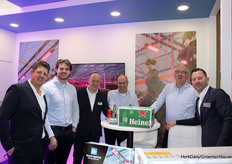 Duitse beurs met Nederlands bier in de stand bij DLI waar de mannen van Trintech kwamen borrelen.