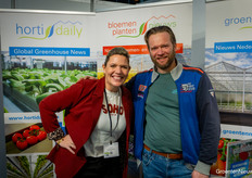 Toon Hopmans kwam natuurlijk even kijken, en hier op de foto met Eelkje Pulley