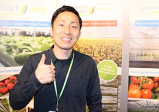 Yu Mizuki van inaho Europe kwam ook op bezoek. Binnenkort is er weer robotnieuws