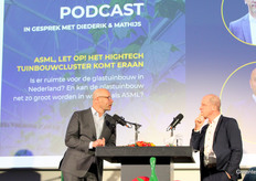 Mathijs Bouman en Diederik Samson namen een podcast op tijdens het FVO-congres.