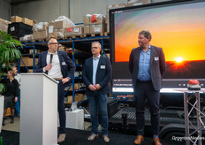 Johan van Geest (CEO), Rick van der Ende (CFO) en Walter Bruins Slot (COO)
