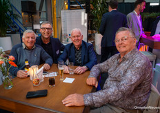 Cor van der Kaaij, Martin van Zeijl, Leo van der Lans en Wim Grootscholte