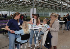 De dames van de schmink waren de hele dag druk bezig, om de kids blij te maken.