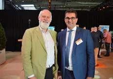 Niels Louwaars (Plantum) op de foto met John Willems (BASF Vegetable Seeds).
