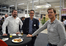Yuri Alsemgeest, Peter Hendriks (LetsGrow.com) en Raymond van der Knaap (Opti-Flor).