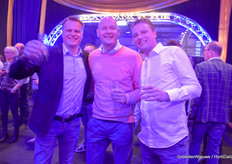 De mannen van de cijfers bij Havecon konden er ook om lachen: Jack van der Stap, Peter van Gulik, Mark Rossel