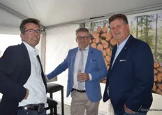 Ben Schot (Mosselkwekerij Neeltje Jans), Dick van Noord (D.T. van Noord Tomaten) en Wilco van der Maas (Loonbedrijf Van der Maas)