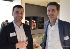 Juri van Es (Rabobank Westland) en Ronald Grootscholten (Florpartners)
