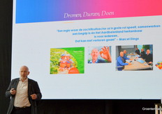 Marcel Dings nam de zaal mee in het ontstaan van stichting Berry Briljant. De stichting is opgericht om zachtfruit te promoten en het gebied bij afslag 10 langs de A73 door te ontwikkelen. Bij afslag 10 ligt inmiddels alweer ruim 20 jaar Aardbeienland. Dat themapark dreigde in 2018 te stoppen en hiervoor stak Berry Briljant een stokje. Met succes, want Aardbeienland is nieuw leven ingeblazen, op het terrein naast het themapark staat nu het Delphy ISFC en in coronatijd bezochten heel veel consumenten de inmiddels beroemde Aardbeien Drive-Inn.