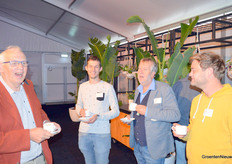 Arie de Gelder (WUR), Aron Boerefijn (Glastuinbouw Nederland), René Corsten (Delphy) en Dirk van der Gaag (Delphy)