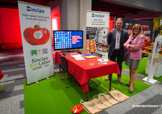 Vincent Corsel van Sorma en Paola Verzello van Sinclair. Sorma is de Nederlandse dealer van de oplossingen van Sinclair.