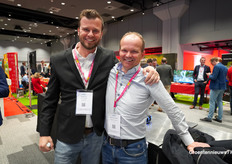 Erwin de Kok van BASF met Franky van Looveren van Tomeco