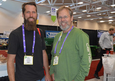 Colin van Geest (Pump House Gardens) en Neil (Joshua Contracting). Oud-gerberateler Colin is samen met zijn vrouw voor zichtzelf begonnen.