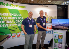 Mike Eaton en Peter Heemskerk (Lumiforte Americas) hadden onder meer ReduFuse IR meegenomen.