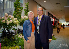 Glenna Cairnie (Canadian Greenhouse Conference) en Shalin Khosla (OMAFRA) kijken terug op weer een geslaagde beurs