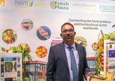 James Varghese met Virenxia die biostimulerende meststoffen levert voor vollegronds- en glastuinbouwers