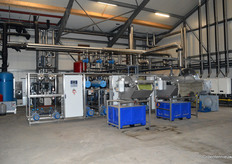 Een blik in de technische ruimte met daarin …