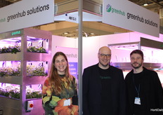 Isabbelle van Doorn, Kay Plat and Alexander Jaworski (Greenhub Solutions). Vind hier hun laatste artikel over GreenFarm OS. https://www.hortidaily.com/article/9699949/greenfarm-os-launched-at-ipm-essen/