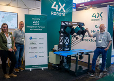 Mariana Gravesen, Michael Mortensen en Per Londen Nielsen. 4XRobots kondigde nieuwe dealers aan voor hun coöperatieve robot: Willburg Projecten, Danvan, FGM, Viemose en Hawe. Omdat ze allemaal een robot op de beurs hadden, waren er verschillende toepassingen te zien, waaronder de vacuümfunctie voor verpakken en verwerking na de oogst.