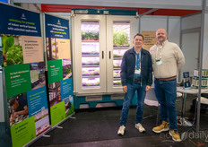 William Benson en Todd Eberline beurs van de Invertigro vertical farming toepassingen