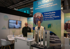 Jim Rearden en Taylor Readyhough, Biotherm. Het bedrijf heeft net een nieuwe samenwerking met RBI Boilers aangekondigd: https://www.hortidaily.com/article/9739363/nl-new-partnership-to-bring-high-efficiency-boilers-to-growers/ 