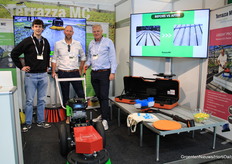 Nolle Coessens en Dany Mestdag (Terrazza MC). In het midden Rodney Bierhuizen (Sunrise Greenhouses)