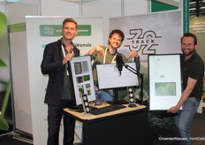 Joris IJsselmuiden, Bram Wiggers en Thijs Ruigrok (Track32)Ken je Lily al? Lily de vriendelijke Greentech gastvrouwZe was op de Track32 stand.