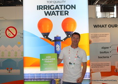 Glenn Grootenboer (Ultramins). Op de stand van Ultramins nodigden ze elke dag een teler uit als vraagbaak voor bezoekers.