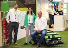 Patrick Dankers, Steffi Verheyden en Thomas Hoeterickx (Octiva). Octiva heeft onlangs Berkvens overgenomen. Zij deelden een stand.