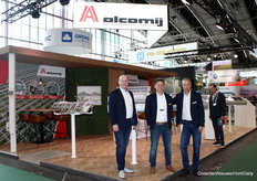 Erik Schäfer, Sven van Heijningen en Gert-Jan Bol (Alcomij). Ook de producten van Caeli waren aanwezig op de stand.