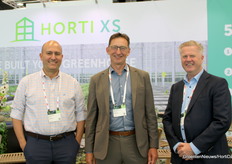 Ricardo Chain (Invermex), Robert van der Lans en Dennis Flaton (Horti XS)