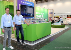 Job Kienhuis en Nick van Deth met Achterbosch Machinebouw. De machinebouwer was voor het eerst in jaren weer terug op een beurs.