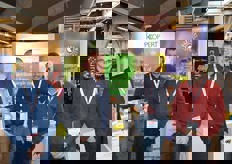 Guido Roozemond, Bart Sels, Jeroen Van Isacker (Koppert Biological Systems) en René Van Isacker (Bene Bombus GCV)