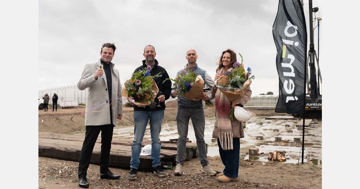 Eerste paal geslagen voor nieuw kantoor jem-id op Flora Campus Westland