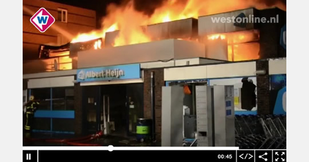 Jongen van acht opgepakt voor brand Albert Heijn Kwintsheul