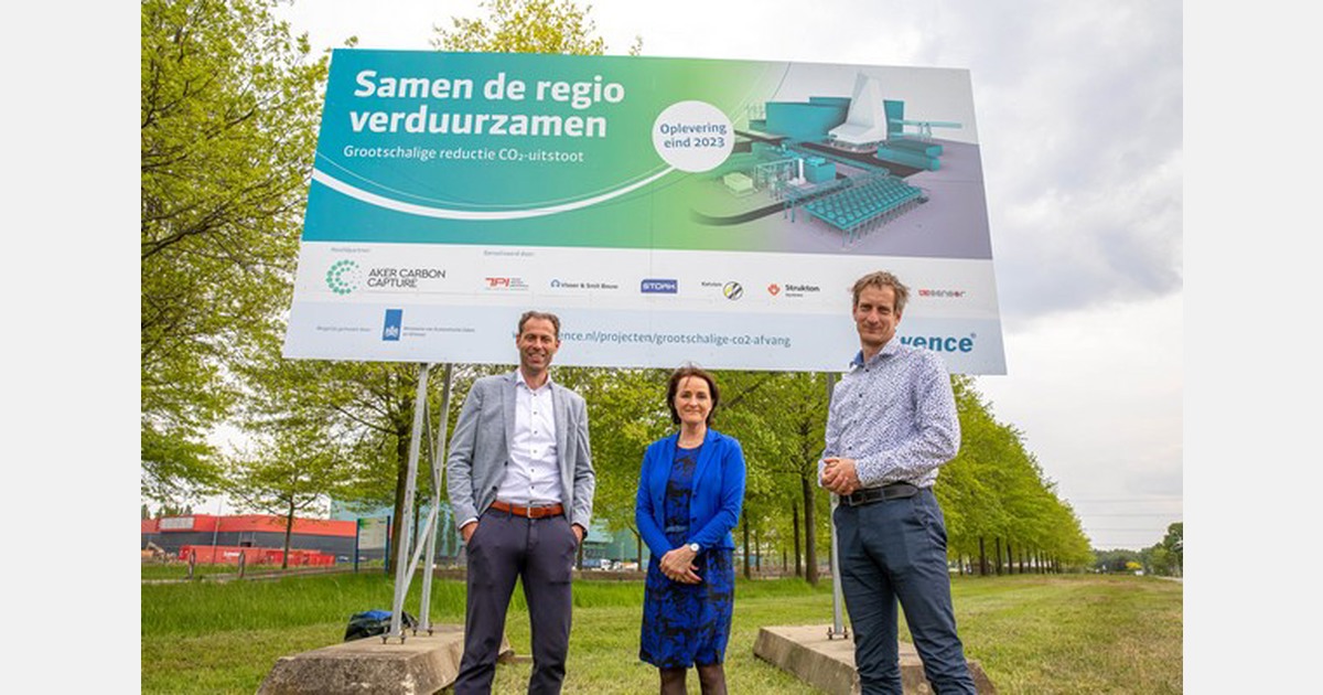 Byggingen av CO2-fangstanlegget Twence begynner