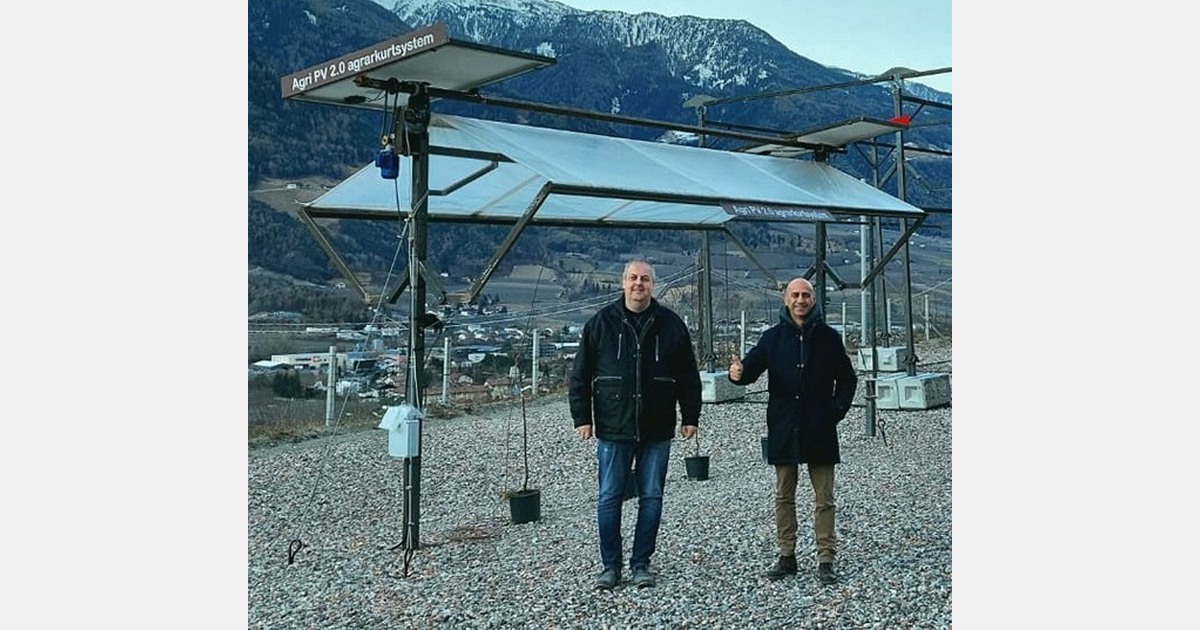 Pannelli solari sopra la frutta anche in Italia