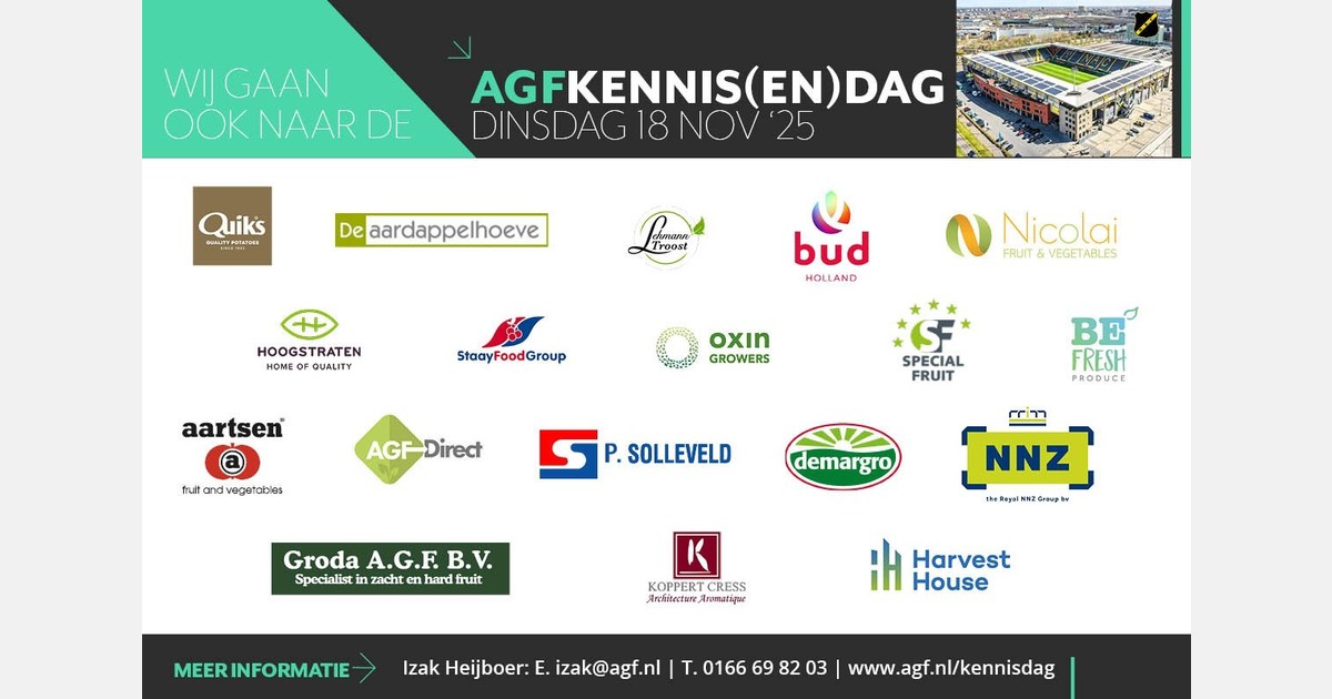 Unieke kans voor telers om handel te ontmoeten op AGF-Kennissen(dag)