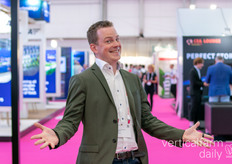 Liep letterlijk Andreas Wilhelmsson tegen het lijf, medeoprichter van Ljusgårda, die klaarstond om te poseren. Ljusgårda zal binnenkort een artikel publiceren over het energieverbruik in hun verticale boerderijen en hoe dit de industrie kan helpen.