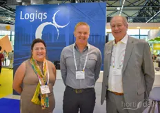 Christina Lohrey & Edwin Hoenderdos (Logiqs) with Dennis van Alphen (Total Energy Group) in the middle
