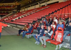 Het Komkommer Event van BASF | Nunhems werd gehouden in het Philips Stadion, de thuishaven van voetbalclub PSV. Een rondleiding ontbrak niet in het programma.
