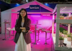 LunLux is al meer dan 17 jaar actief in de tuinbouwindustrie, deels als fabrikant voor lampenmerken. Het bedrijf is gespecialiseerd in HID en LED groeilampen. Op de foto staat Sunny Sun.