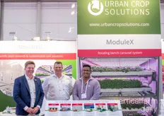 Maarten vandeCruys, Jean-Pierre Coene en Oscar Navarette van Urban Crop Solutions waren in een vrolijke bui!