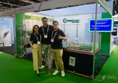 Martina Denti, Bernhard Baumgartner & Su Zhang van CleanGreens zien dat aeroponics meer bekendheid en vertrouwen in de markt genieten.