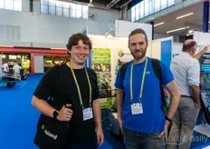 Sebastian Pook en Manuel Hickner van Korber Technologies. Deze Duitse firma interesseert zich in vertical farming.