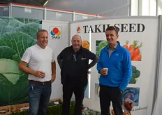 Chris Matthijsse (Takii Seed Europe B.V.), Andy Baden (Agility Agriculture Ltd.) en Tom Hart (Agility Agriculture Ltd.).
